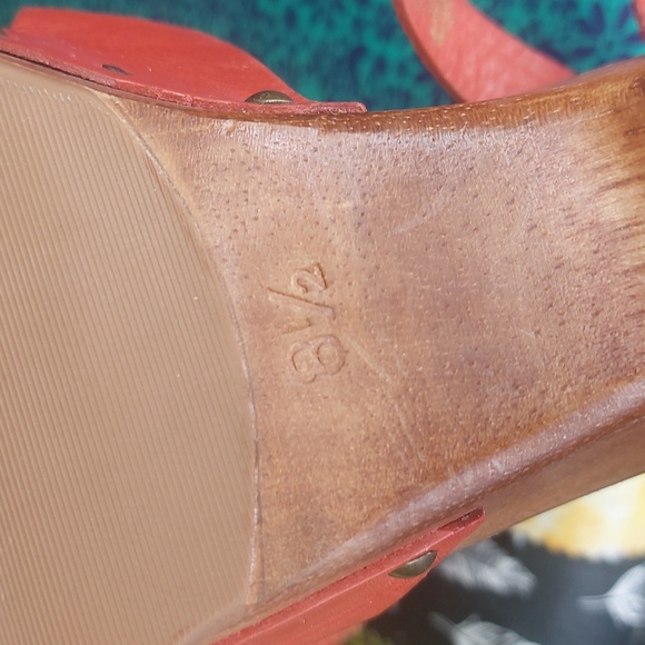 Frye Studded leather Sandals Burnt Orange 8.5 - Picture 10 of 14